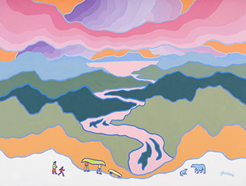 Portage to the River by Ted Harrison sold for $61,250