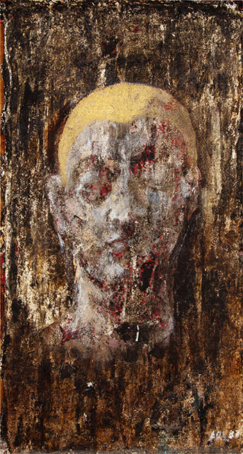 Portrait #4 by Attila Richard Lukacs sold for $3,125