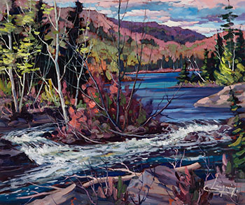 Rapides sur la Rivière du Nord by Claude Langevin sold for $5,625