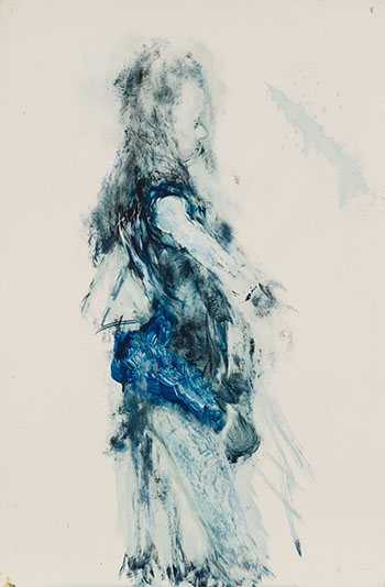Blue Sketch 2 by Angela Grossmann sold for $3,125