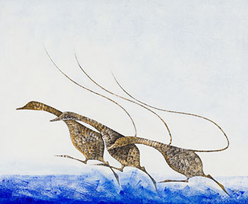 Geese by Benjamin Chee Chee sold for $13,750