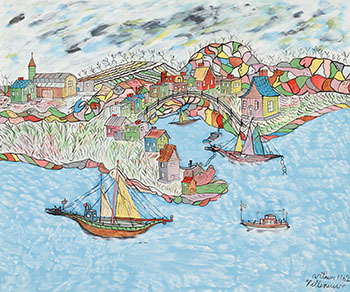 L'Anse enchantée by Arthur Villeneuve sold for $8,125