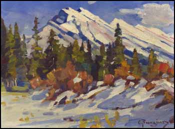 Mount Rundle by Carl Clemens Moritz Rungius vendu pour $28,750