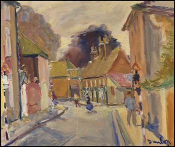 Street in Chichester, Sussex by Ronald Ossory Dunlop sold for $2,875