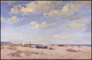 On the Beach - Great Yarmouth by Edward Seago sold for $43,125