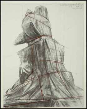 Wrapped Monument to Vittorio Emanuelle ~ Project for the Piazza del Duomo, Milan by  Christo sold for $3,163