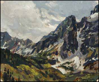 Mountain Peaks by Carl Clemens Moritz Rungius vendu pour $7,605