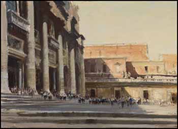 Outside St. Peter's, Rome by Edward Seago sold for $32,175