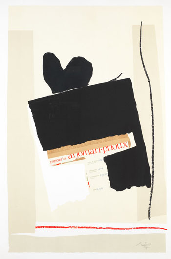 America - La France Variations IV by Robert Motherwell sold for $4,130