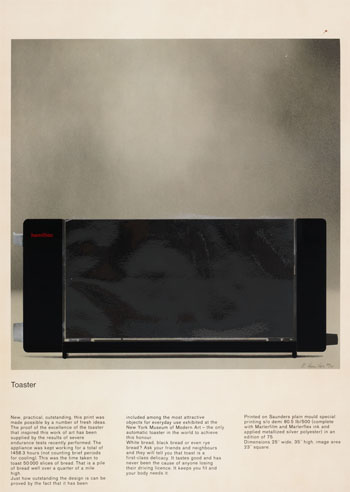 Toaster by Richard Hamilton sold for $17,700
