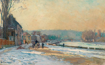 La Seine à Bougival by Albert Charles Lebourg vendu pour $11,800
