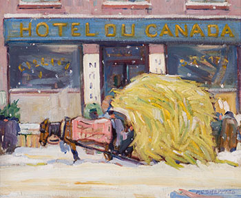 Winter, Bonsecours Market by Peter Clapham Sheppard vendu pour $18,750