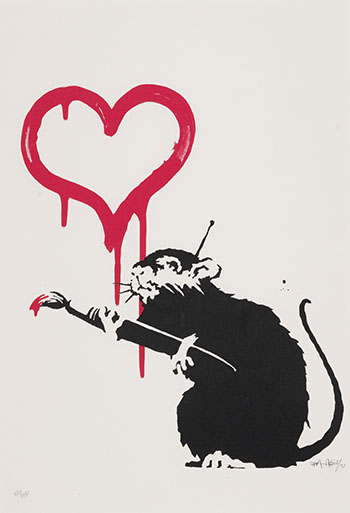 Love Rat by  Banksy sold for $58,250