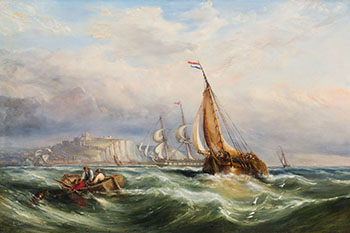 Nautical Scene by Ebenezer Colls sold for $625