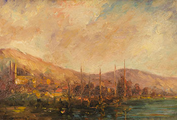 Bord de Seine à Rouen by Albert Charles Lebourg vendu pour $3,750