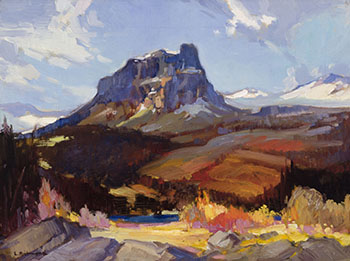 Castle Mountain by Leonard Richmond vendu pour $3,750