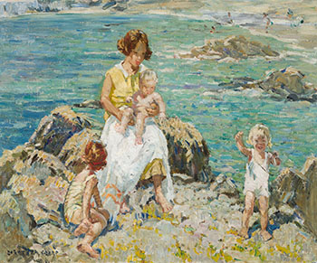 At the Seashore by Dorothea Sharp sold for $67,250