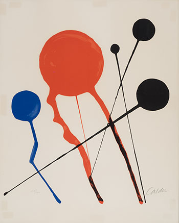 Comètes by Alexander Calder sold for $3,125