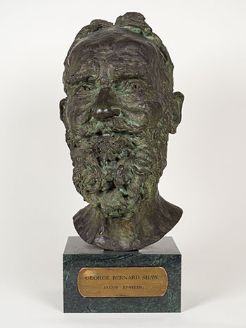 Second Portrait of George Bernard Shaw (Head) by Sir Jacob Epstein vendu pour $25,000