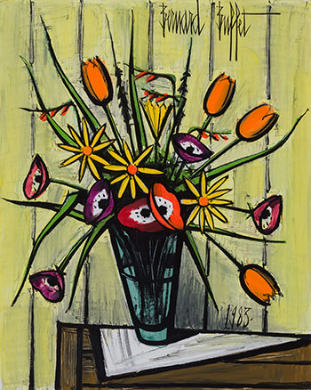 Bouquet aux tulipes by Bernard Buffet sold for $193,250