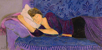Marta y la siesta by Alfredo Roldan sold for $2,500
