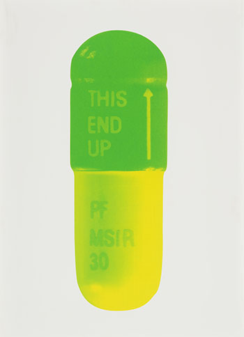 The Cure - Mint Blue, Apple Green, Lemon Yellow by Damien Hirst sold for $7,500