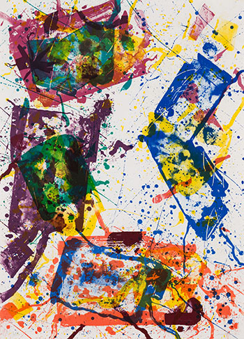 Untitled (Lembark 254, SF-269) by Sam Francis sold for $3,750