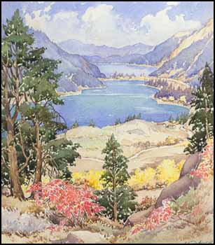 Lake Scene by Edward Goodall sold for $690