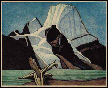 Mount Robson from Berg Lake (after Lawren Harris) by Nicholas Hornyansky vendu pour $633
