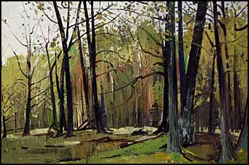Woods in May - St. Placide, Quebec by Lorne Holland Bouchard sold for $2,875