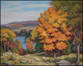 October Over Shadow Lake, Haliburton by Herbert Sidney Palmer sold for $2,875