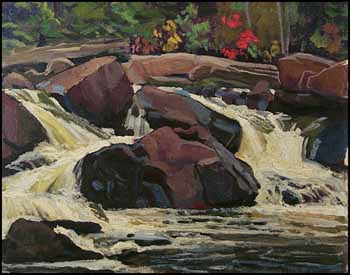 Rapids on South River by Frederick Stanley Haines sold for $3,450