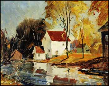 Autumn at Alton, Ontario by John Adrian Darley Dingle sold for $1,872