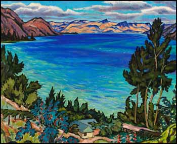 Okanagan Lake from Peachland by James Williamson Galloway (Jock) Macdonald sold for $26,325