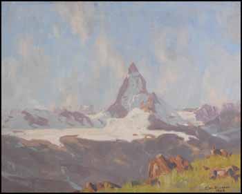 The Matterhorn by John Eric Benson Riordon vendu pour $2,925