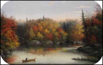 Lake Saratoga by Alfred Worsley Holdstock vendu pour $936