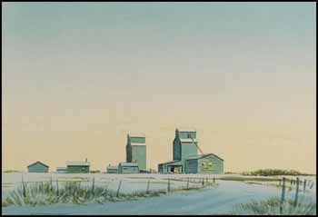 Prairie Winter by Robert Newton Hurley sold for $468