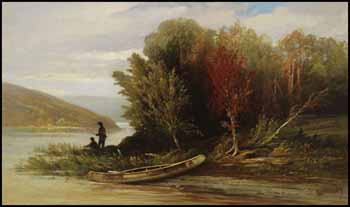 Micmacs Fishing and Birch Canoe by Forshaw Day sold for $3,510