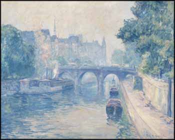Pont Neuf, Paris - brume de matin by Franklin Milton Armington sold for $9,440