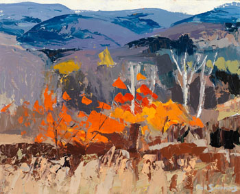 Autumn, Killington, Vermont by Ronald Simpkins sold for $1,125