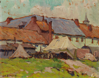 Field Hospital by John William (J.W.) Beatty sold for $73,250