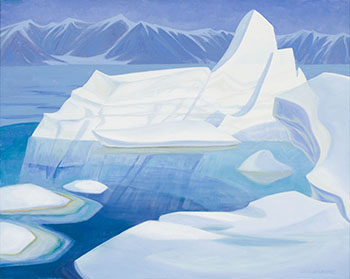 Pond Inlet, Northern Baffin Island, Canada by Doris Jean McCarthy vendu pour $61,250