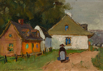 Road on Île d'Orléans by John Young Johnstone sold for $12,500