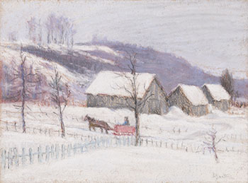 Sleighing Scene, Charlevoix by Ethel Seath sold for $7,500