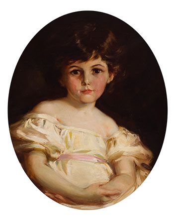 Portrait of a Young Girl by Laura Adelaine Muntz Lyall sold for $6,250