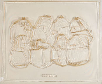 Still Life, 8 Crushed Bottles by Iain Baxter sold for $12,500
