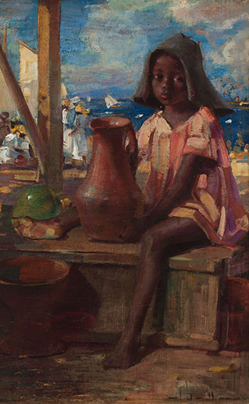 The Little Girl, St. Kitts by Peleg Franklin Brownell sold for $20,000