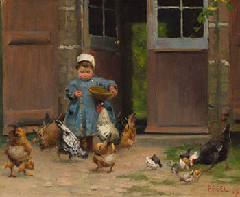 Breakfast, Brittany by Paul Peel sold for $61,250
