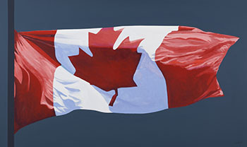 Painted Flag by Charles Pachter sold for $52,250
