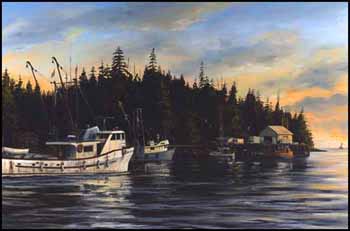 Waiting Packers ~ at Port Renfrew by John M. Horton sold for $2,875